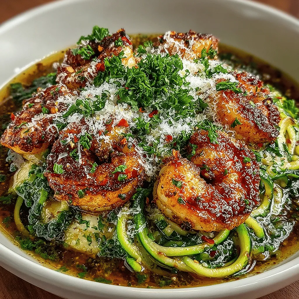 In the realm of contemporary cuisine, few dishes encapsulate the perfect blend of flavor and health as beautifully as Garlic Butter Shrimp with Zucchini Noodles. This delightful recipe brings together succulent shrimp bathed in rich, garlicky butter, paired with light and refreshing zucchini noodles. The combination is not only a feast for the palate but also a visual treat, making it an attractive option for both casual weeknight dinners and more elaborate gatherings.