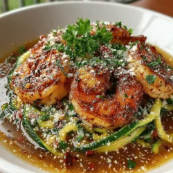 Garlic Butter Shrimp with Zucchini Noodles: A Wholesome Delight
