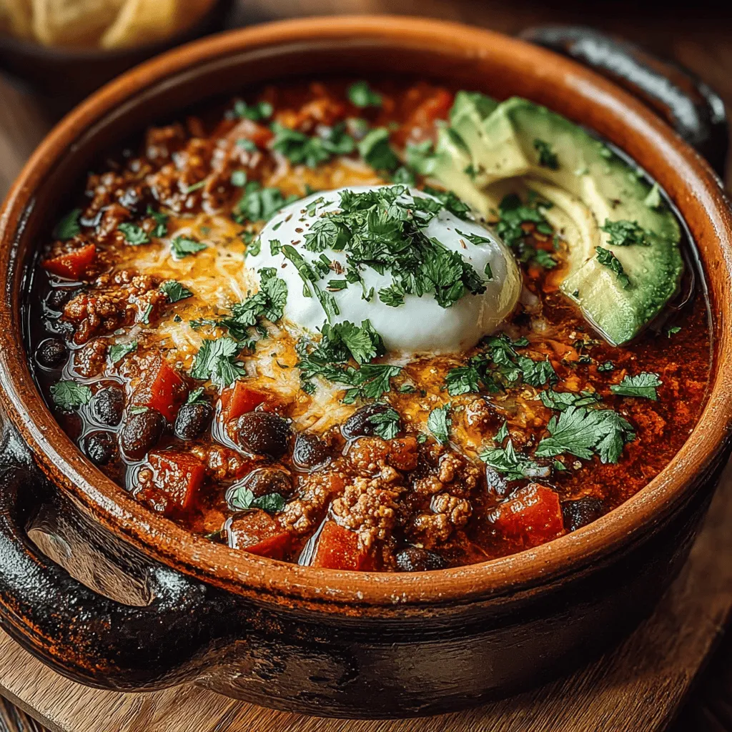 Chili has long been cherished as a comforting and hearty dish, perfect for warming up on a chilly evening or gathering friends and family around the dinner table. Its versatility allows for countless variations, from classic beef chili to vegetarian options, each bringing its own unique flavors and textures. One particularly delightful variation is Spicy Turkey and Black Bean Chili, a dish that combines the robust flavors of traditional chili with healthier ingredients, making it an excellent choice for those looking to enjoy a satisfying meal without compromising on nutrition.