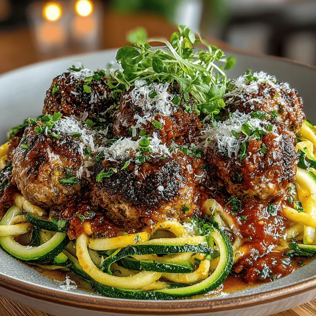 If you're looking for a delicious and healthy alternative to traditional pasta dishes, Zesty Turkey Meatball Marinara on Zoodles is a perfect choice. This recipe marries the satisfying flavors of savory turkey meatballs with a rich marinara sauce, all served atop spiralized zucchini—better known as zoodles. Not only does this dish make for a delightful meal, but it also offers a plethora of health benefits that can easily fit into a low-carb or gluten-free diet.
