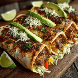 Savory Chicken Fajita Wraps with Creamy Avocado