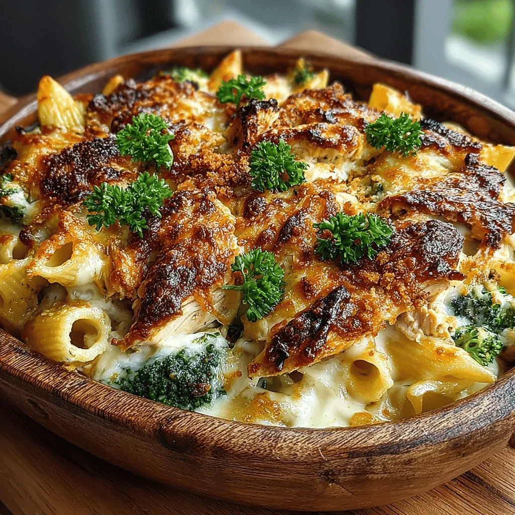 When it comes to comfort food, few dishes can compete with a creamy chicken and broccoli pasta bake. This delightful recipe combines tender chicken, vibrant broccoli, and perfectly cooked pasta enveloped in a rich, cheesy sauce. It's a dish that not only satisfies the taste buds but also warms the heart, making it an ideal choice for family meals or gatherings with friends. Easy to prepare and packed with flavor, this creamy delight is sure to become a favorite in your household.