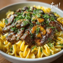 Savory Beef Stroganoff Delight