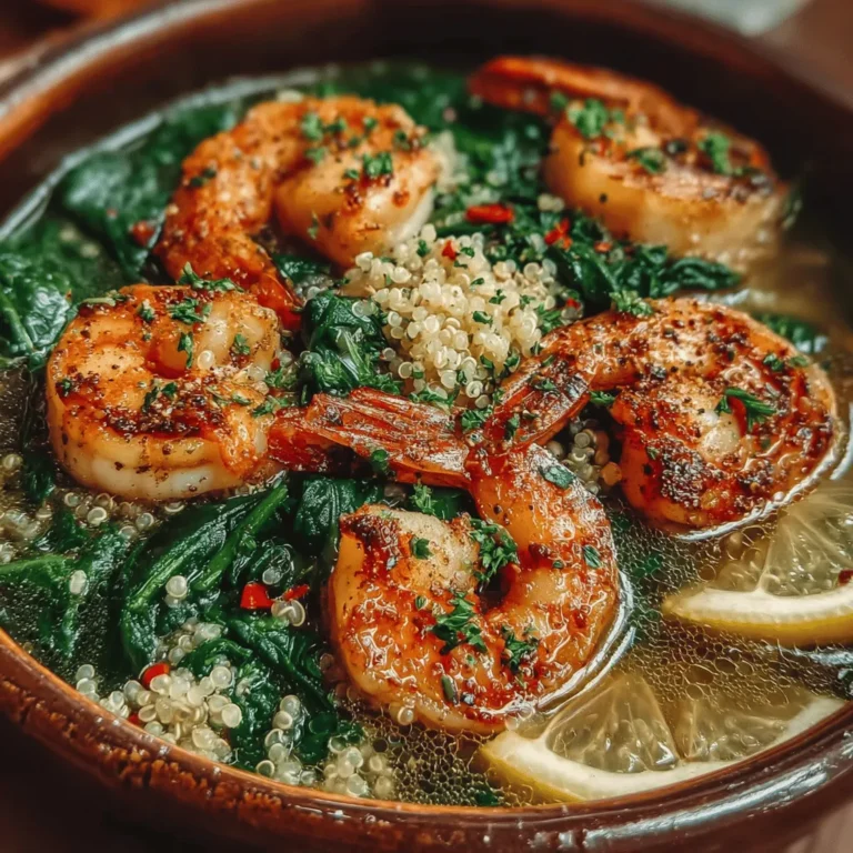 In the fast-paced world we live in, finding time to prepare healthy and delicious meals can be a challenge. Enter the Zesty Lemon Garlic Shrimp & Spinach Bowls, a dish that not only satisfies your taste buds but also nourishes your body. This vibrant recipe marries succulent shrimp with fresh spinach, all enveloped in a zesty lemon-garlic sauce that elevates the entire meal. Whether you're cooking for yourself or feeding a family, this dish is a perfect choice for busy weeknights when time is of the essence.